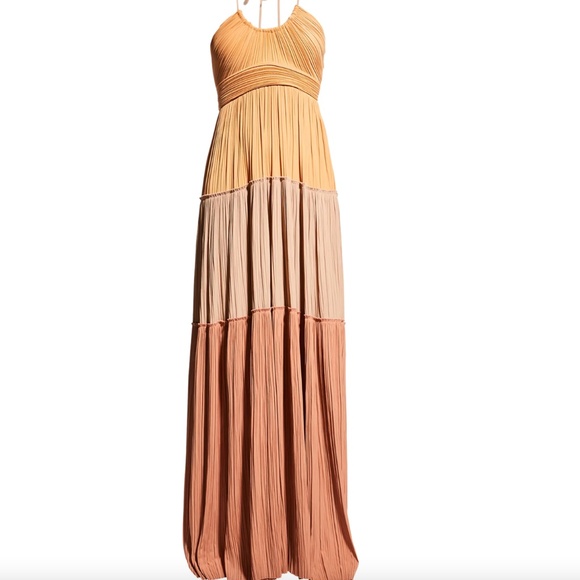 NWT $795 A.L.C. Cecilia Plisse Maxi Dress in size 00, 0  and 2! - Picture 4 of 13